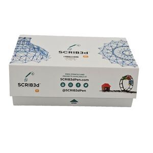 SCRIB3D STENCIL GUIDE P1   WITH 3 COLOR FILIMENTS AND CHARGER - OPEN BOX